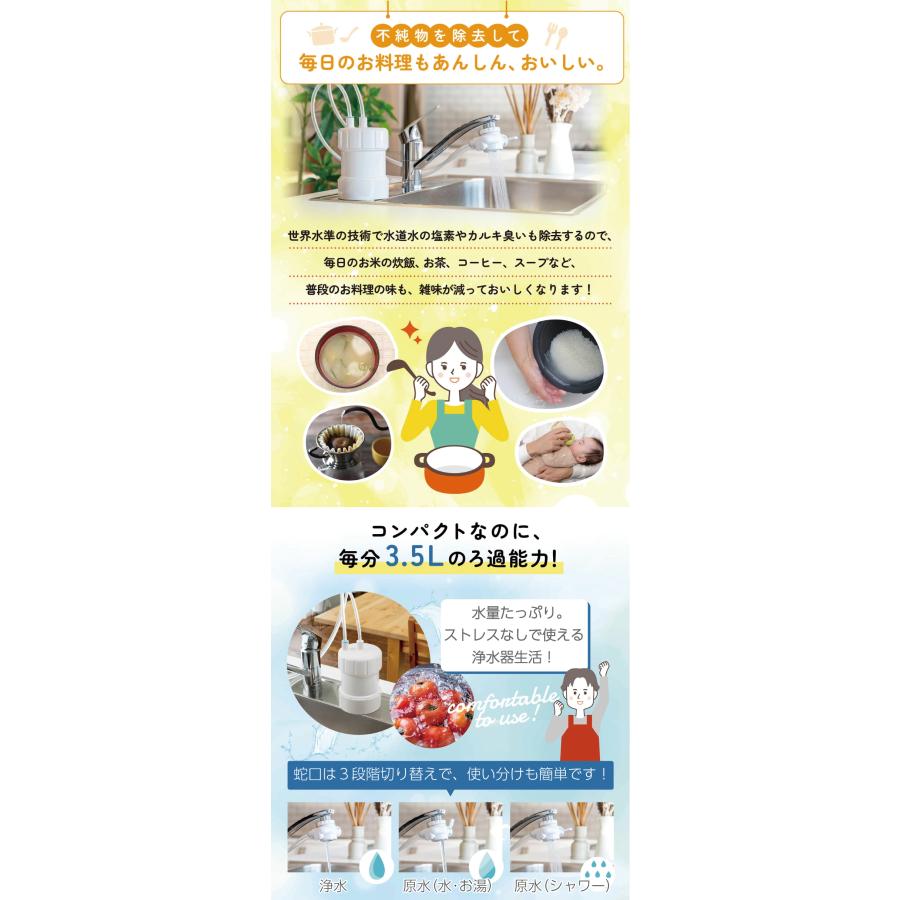 KITZ（キッツ） 浄水器 ゴクリア｜日本製 カートリッジ2年交換 PFAS