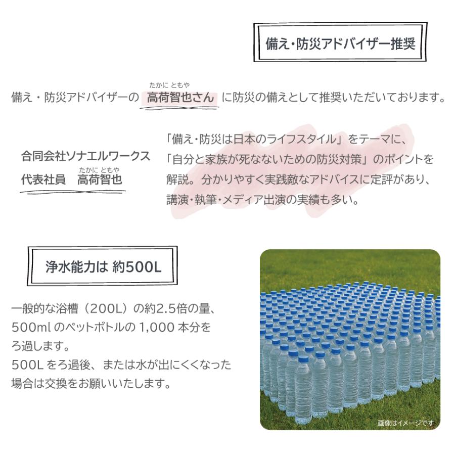 【におい除去＆味をおいしく】デリオス コネクト0 携帯浄水器 日本製 防災グッズ 活性炭 ／【中空糸膜の浄水器に繋げて使う専用カートリッジ 】繰り返し利用可能 | キッツマイクロフィルター | 09