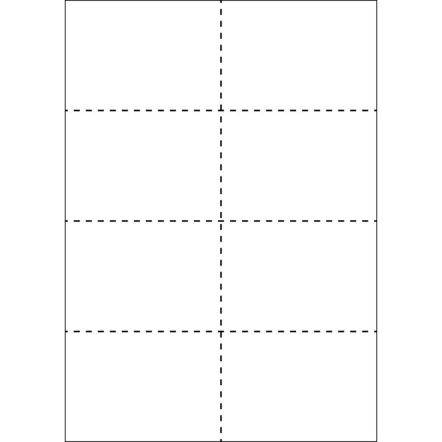 A4 ミシン目用紙 8分割タイプ 上質（白色）【厚み：やや厚め(44.5k