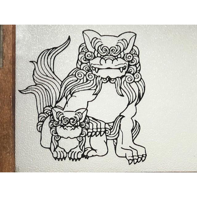 カッティングシール 神社入り口の獅子 狛犬 魔よけにどうぞ Komainu サイクルベースキウチ 通販 Yahoo ショッピング