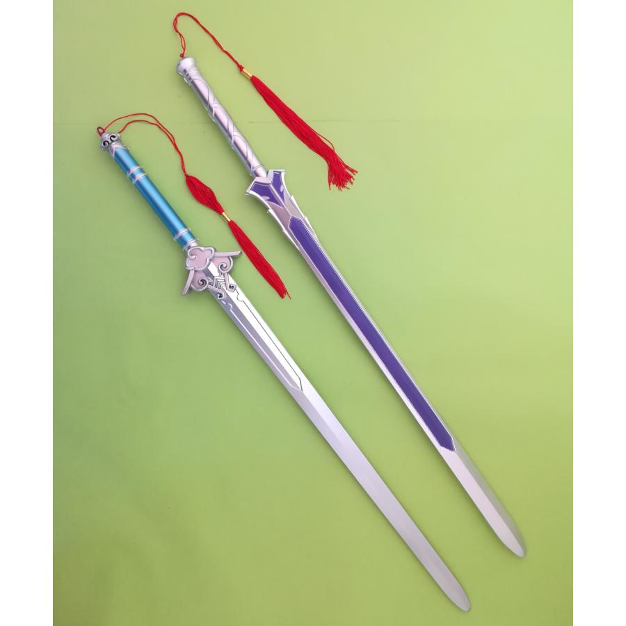 剣 刀 2点セット 80cm コスプレ 魔道祖? 道具 武器 樹脂製 まどうそし