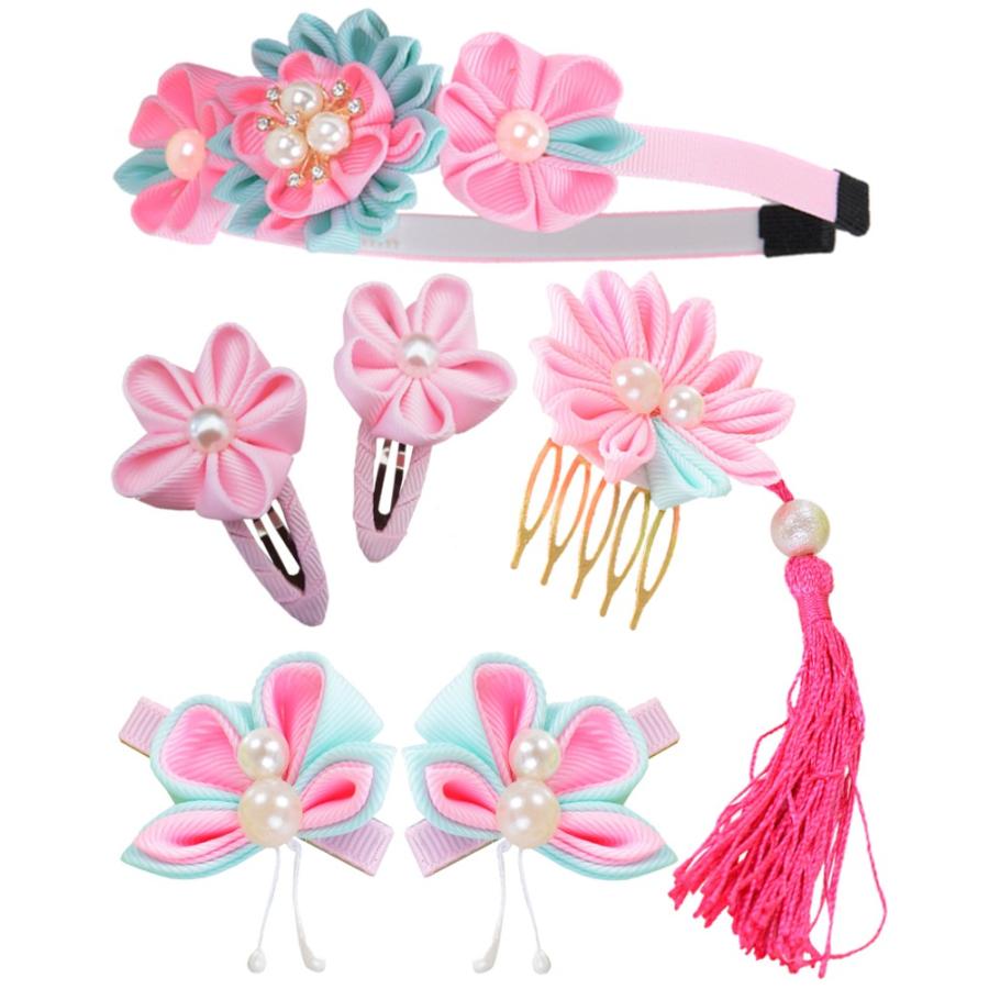 髪飾り お花6点セット カチューシャ ヘアピン クリップ ガールズ 女の子 つまみ細工 コーム 花 飾り 七五三 卒業式 三歳 七歳 着物 袴 雛祭り 翌営業日発送 T Setpink Kiumi Paradise 通販 Yahoo ショッピング