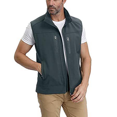 売れ筋介護用品も メンズ 本場アメリカから直輸入 防風フリース裏地ジャケット Xx Large サイズ Us ソフトシェルベスト フルジッパー ノースリーブ コート アウター