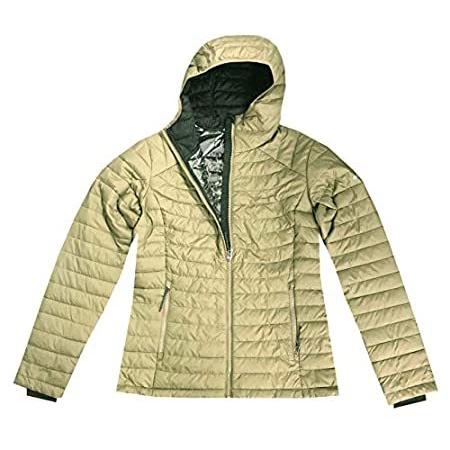 新素材新作 Ll ホワイトアウト レディース Columbia 本場アメリカから直輸入 オムニヒートフード付きジャケット Small オリーブ パファー コート アウター Www Affaires Sociales Gouv Cg