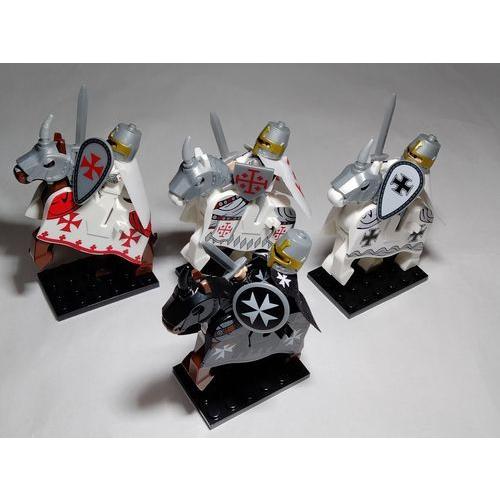 十字軍 騎士団 騎士 馬 計8体入り カッコイイ装備付き レゴ互換 LEGO 