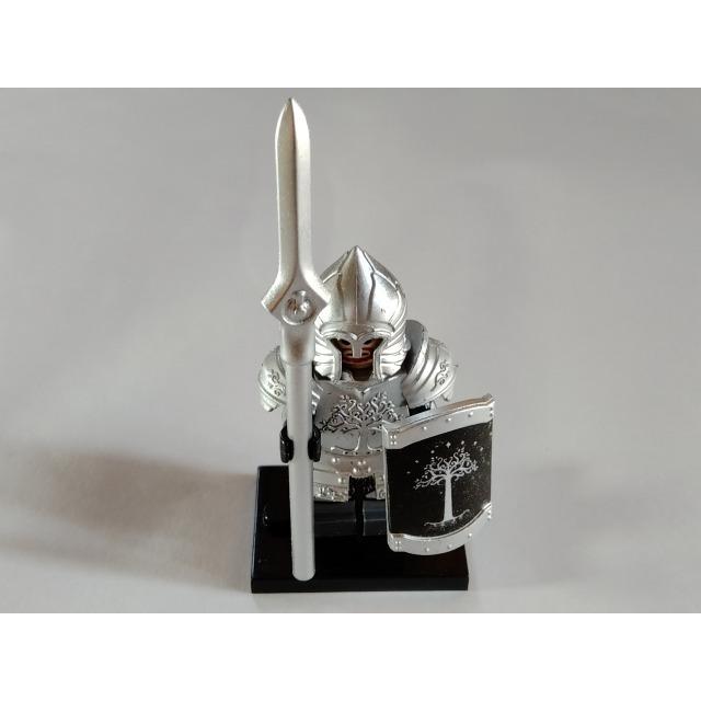 中世 古代 ヨーロッパ 白銀騎士団 ×1体  プラチナ 白銀装備 ロードオブザリング レゴ互換 LEGO プレゼント｜kiuti