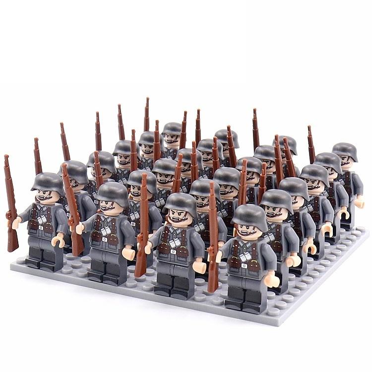 近代 兵隊 ドイツ軍Aタイプ セット 武器付き ×24 レゴ互換 LEGO 