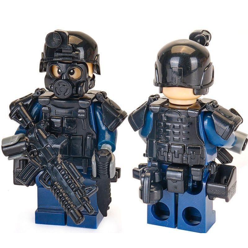 4体セット 超重厚 高品質 重装備 特殊部隊 SWAT 銃器 武器 レゴ lego