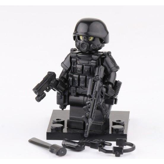 4体セット 超重厚 高品質 重装備 特殊部隊 SWAT 銃器 武器 レゴ lego