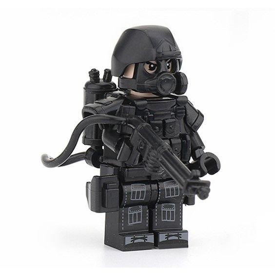 4体セット 超重厚 高品質 重装備 特殊部隊 SWAT 銃器 武器 レゴ lego
