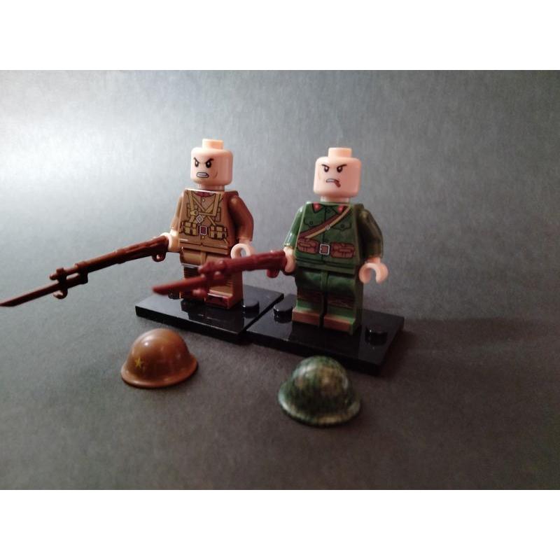 大日本帝国8体セット 日本軍軍隊 世界大戦 銃器 武器 レゴ lego 知育