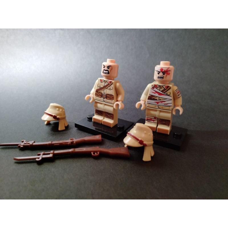 大日本帝国8体セット 日本軍軍隊 世界大戦 銃器 武器 レゴ lego 知育