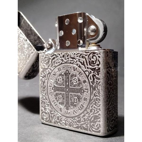 コンスタンティン 古銀調 アンティークシルバー 全面彫刻 オイル