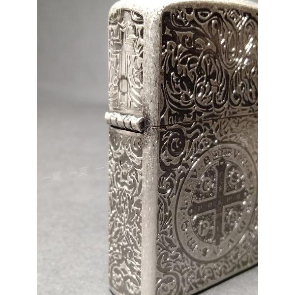 コンスタンティン 古銀調 アンティークシルバー 全面彫刻 オイル