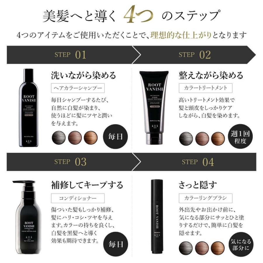 綺和美 白髪染めコンプリート4点セット 白髪染め カラー