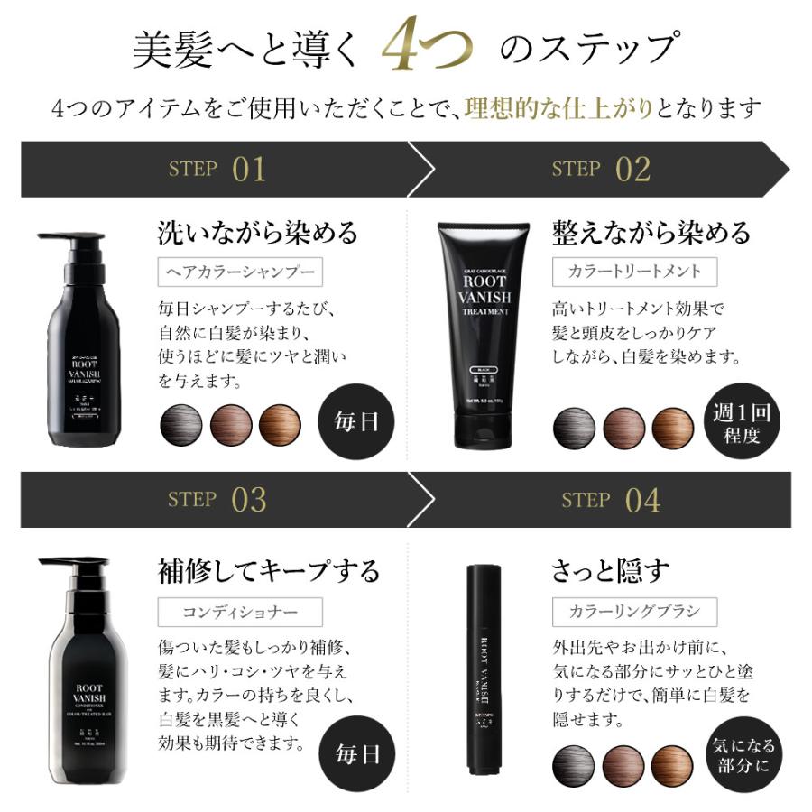 カラーリング ダメージヘア用コンディショナー 綺和美 カラー 白髪 女性用 男性用 kiwabi ROOT VANISH 送料無料｜kiwabi-jp｜14