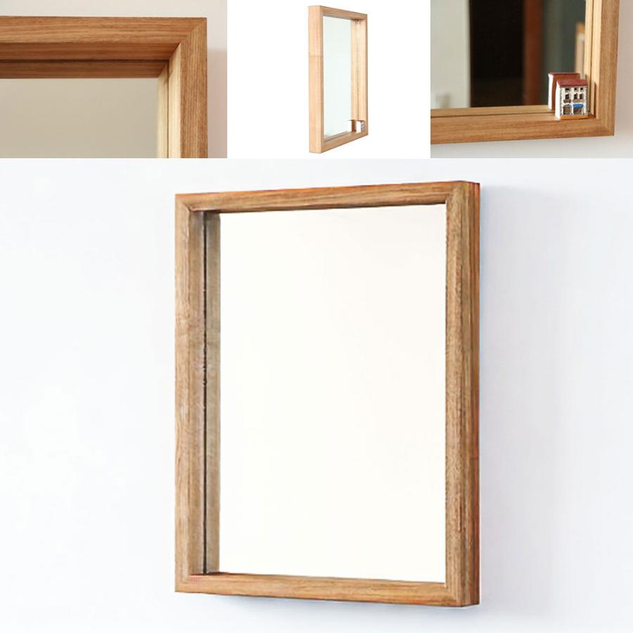 洗面台 鏡 木枠 交換 diy 洗面鏡 /タモ 450×550mm/ 姿見 壁掛け 全身鏡 おしゃれ 木製 ウォールミラー