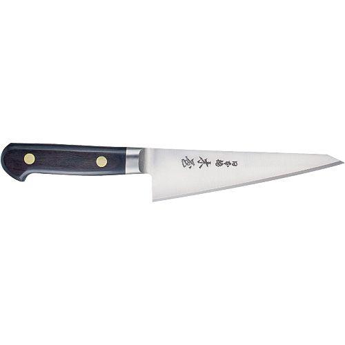 包丁 日本橋 木屋 No.6 骨スキ 165mm (鍔付・炭素鋼・黒強化木 包丁 日本橋 木屋 No.6 骨スキ 165mm (鍔付・炭素鋼・黒強化木