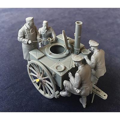 1/35スケールプラモデル ドイツ・大型フィールドキッチン・食事シーン 