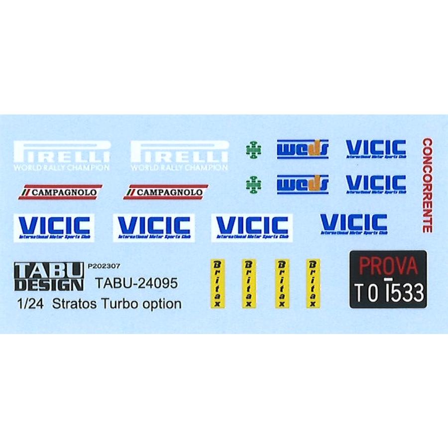 TABU DESIGN 1/24 オプションデカール ランチア ストラトス ターボ Gr