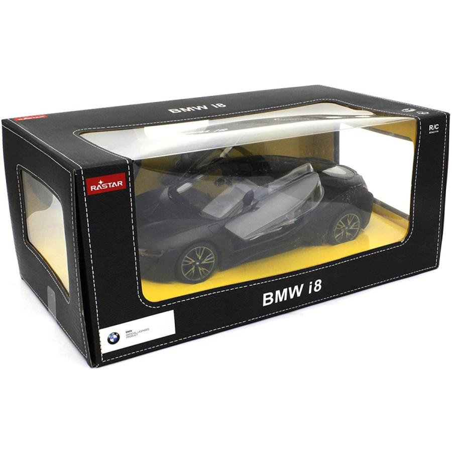 京商 RASTAR 1/14スケール R/C BMW i8 Black (手動開閉ドア