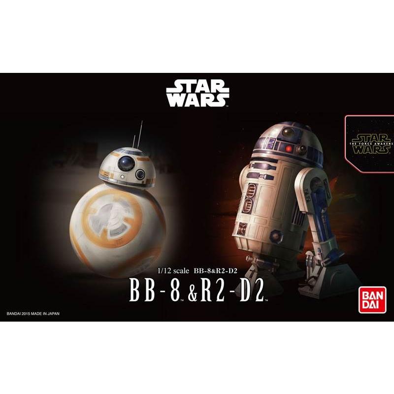 BANDAI（バンダイ） 1/12スケールプラモデル BB-8 ＆ R2-D2 (スター