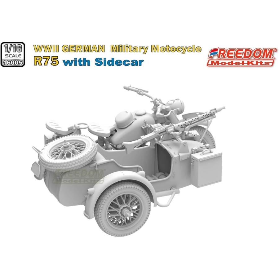 1/16 ドイツ R75 オートバイ・サイドカー : キヤホビー - 通販 - Yahoo