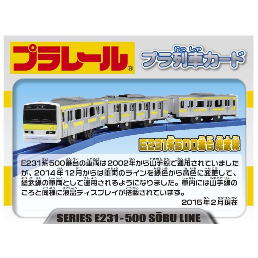 プラレールぼくもだいすき！たのしい列車シリーズドア開閉E231系500番台総武線 タカラトミー（TAKARA TOMY） プラレール ぼくもだいすき！たのしい