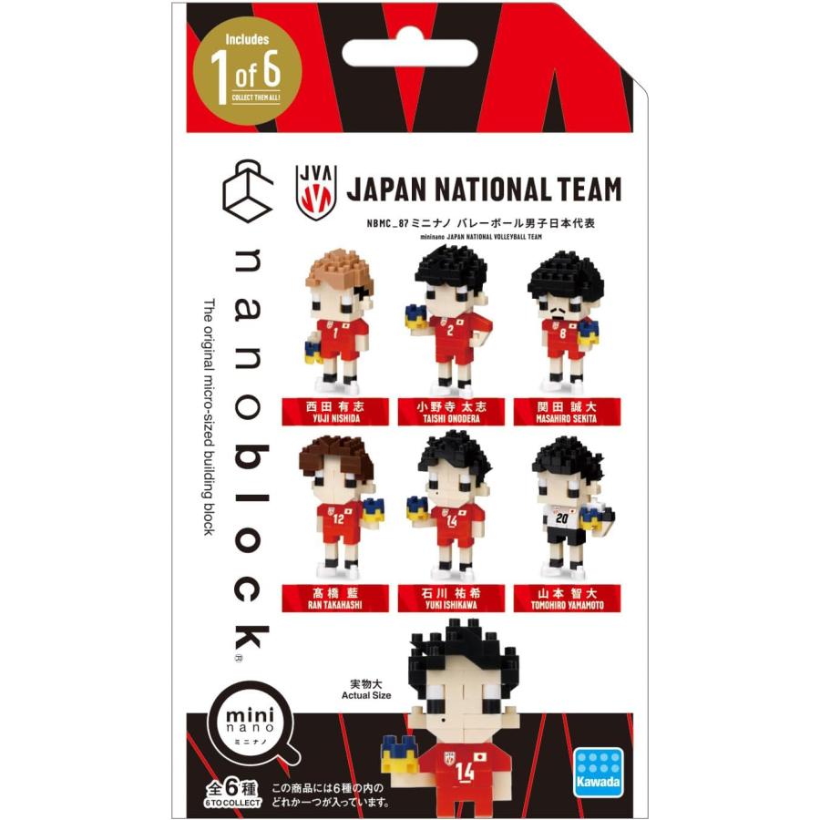 カワダ ナノブロック ミニナノ バレーボール男子日本代表（BOX