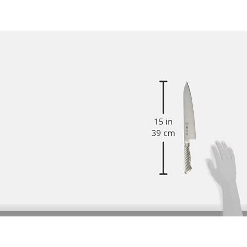 藤寅作 牛刀 240mm 日本製 コバルト合金鋼 両刃 肉切りだけでなく魚や野菜の調理に使えるシェフナイフ 柄は握りやすいトルネード模様 オ｜kiyamu-shopselect｜03