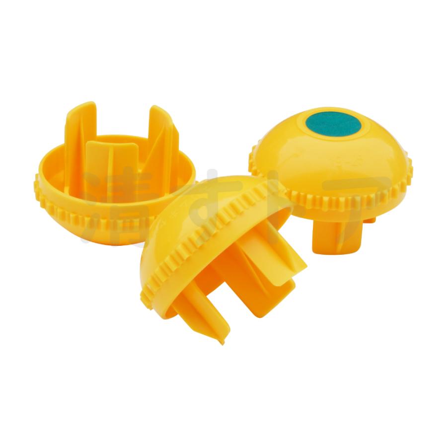 メーカー直送) スリムキャッピカ 黄 200個(1個あたり25円) 単管、鉄筋