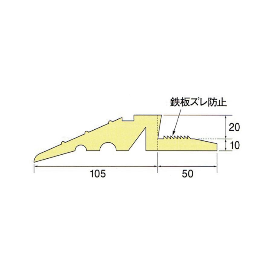 敷き鉄板用 段差プレート 段差解消マット AR-4011 アラオ 段差スロープ