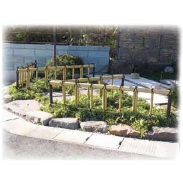 (メーカー直送) 擬木杭 &phi;60&times;1200mm 9本(1本あたり2110円) 木肌杭 国産 G-6012