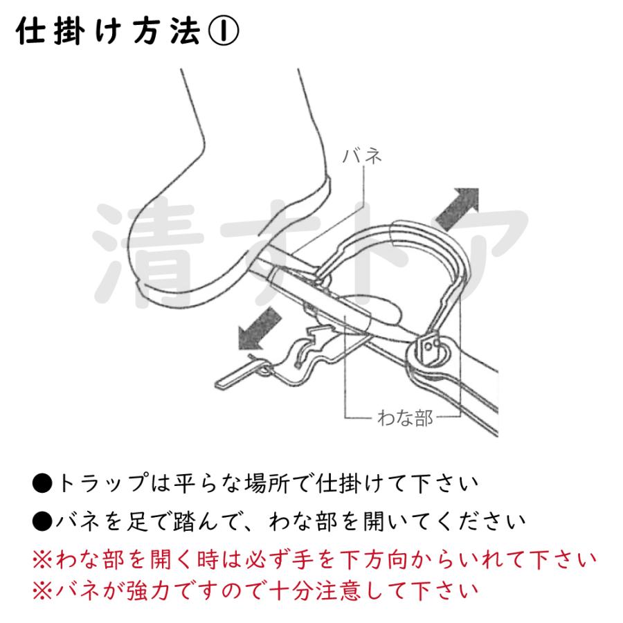 動物トラップ 2号 1個 ビニールパット付 捕獲器 タヌキ キツネ等 動物トラップ 2号 1個 ビニールパット付 捕獲器 タヌキ キツネ等