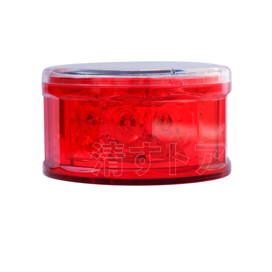 ソーラー式 LED回転灯 赤 5個(1個あたり8150円) マグネット式 円柱型