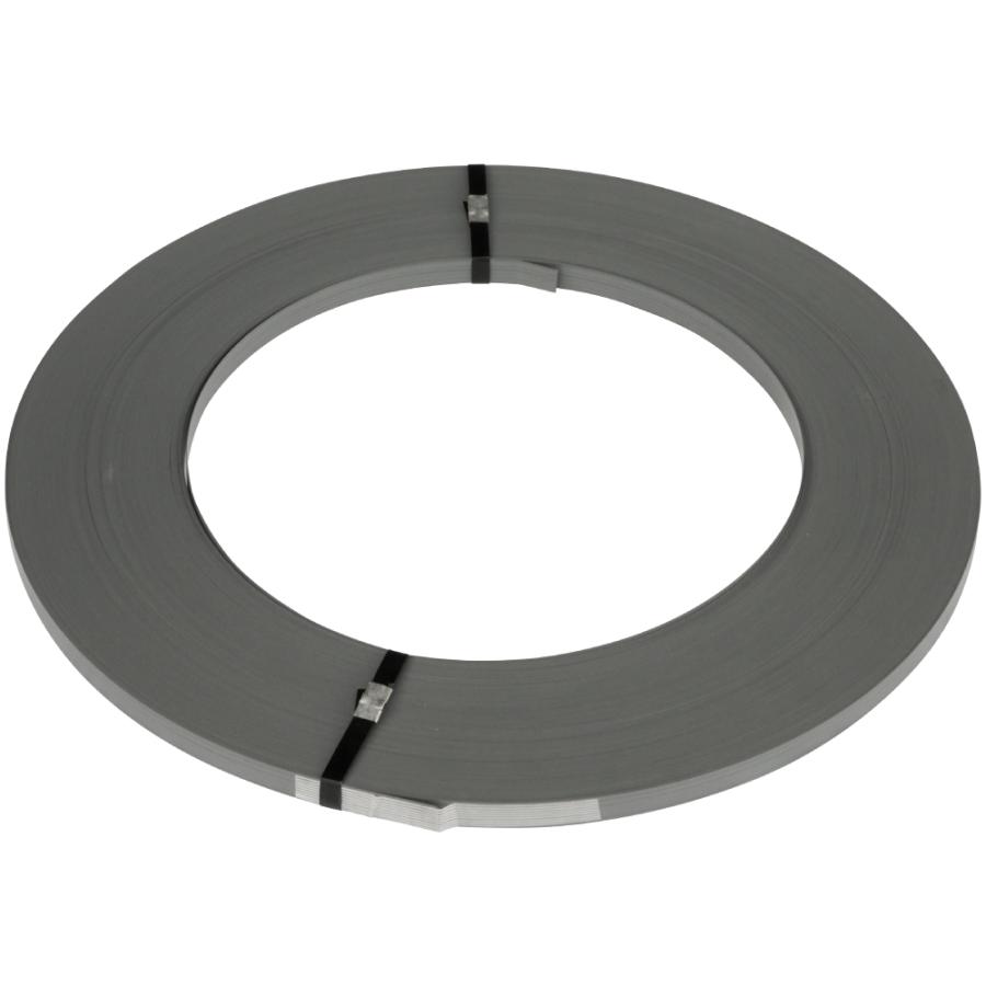 帯鉄 メッキ 厚0.6mm 巾19mm 1巻 約25kg レギュラータイプ リボン巻き 
