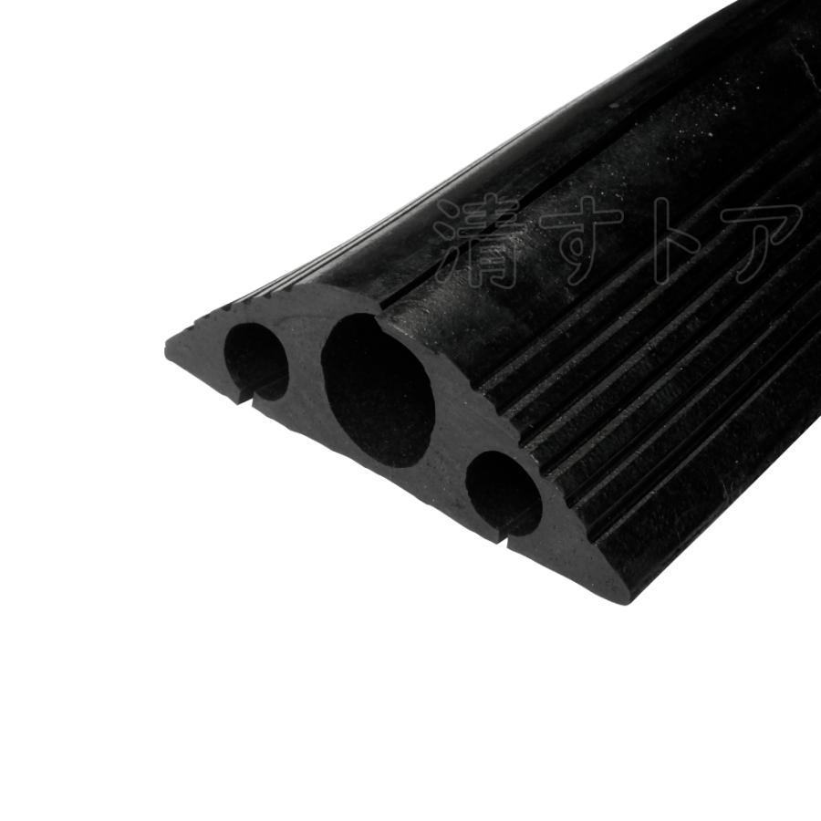 コードプロテクター 穴径40mm 4m 1巻 ゴム製 電線ケーブルカバー 水道管カバー ホースカバー ケーブルカバー 配線カバー sc