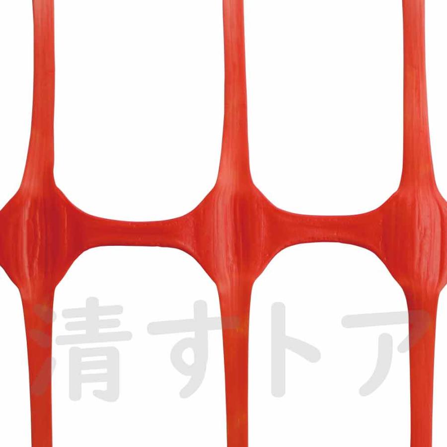 仮設 仮囲いネット 仕切りネット 侵入防止ネット 防護ネット プロテクターネット オレンジ 1m×50m 2巻 [法人様限定]の画像