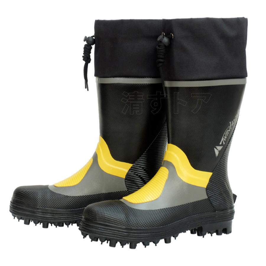極美品◆定価2万 7mm起毛サーフブーツ XXL 27-29cm 1シーズン3回 安全靴 ツインフーブス スパイクブーツ 24cm 鋼製先芯入 フード付 作業