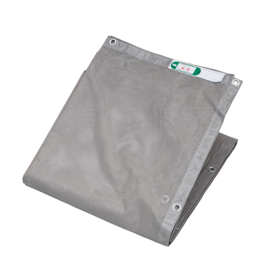 防炎メッシュシート グレー 0.6×5.4m 10枚(1枚あたり1490円) 解体 建築