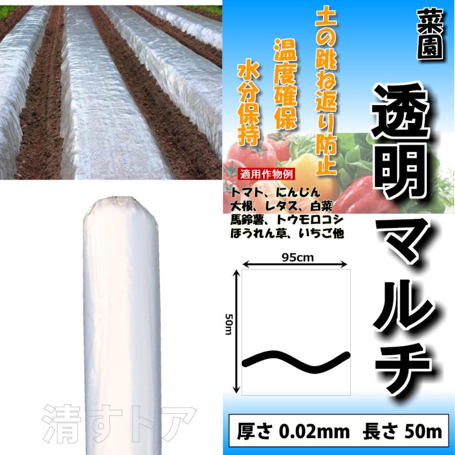 大型宅配160 マルチシート 透明 厚さ0 02mm 巾135cm 長さ50m 白マルチ 野菜栽培 菜園用 マルチング St Multi Cl 135 清すトア ヤフーショッピング店 通販 Yahoo ショッピング