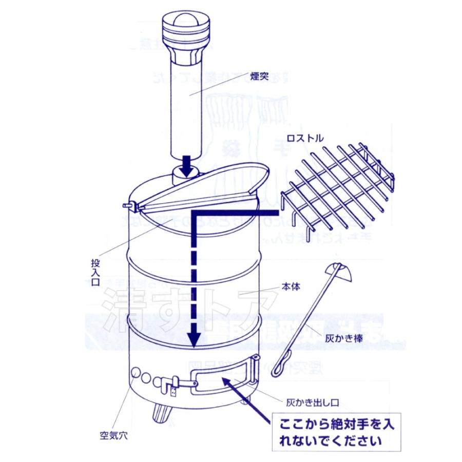 【希少！！】 [送料無料] ステンレス 焼却炉 家庭用 60型 熱に強い サビに強い コンパクト 焼却器 三和式ベンチレーター SANWA