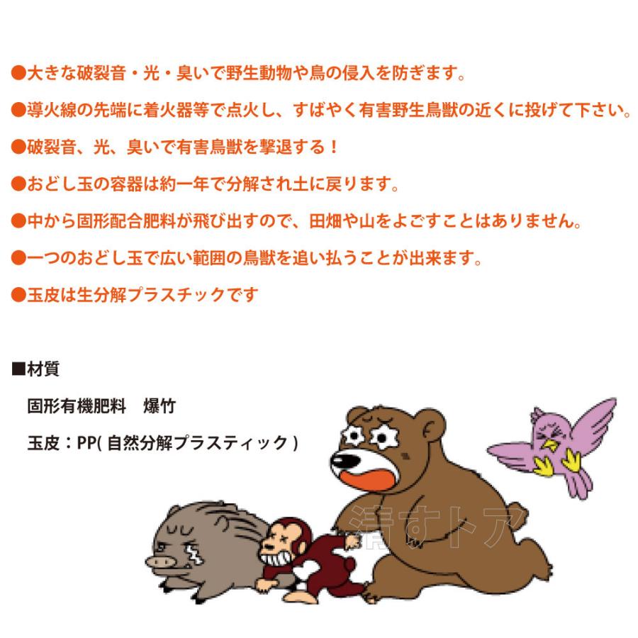 コアミ おどし玉 12個 6個入 2 遠投器付き 忌避剤 動物対策 鳥獣退散用 鳥獣威嚇 おどし 害獣資材 Ty 定番キャンバス 防獣