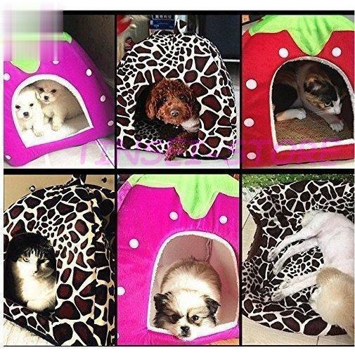 マット ペットベッド ５色 ハウス 犬用 ペット いちご型 猫用