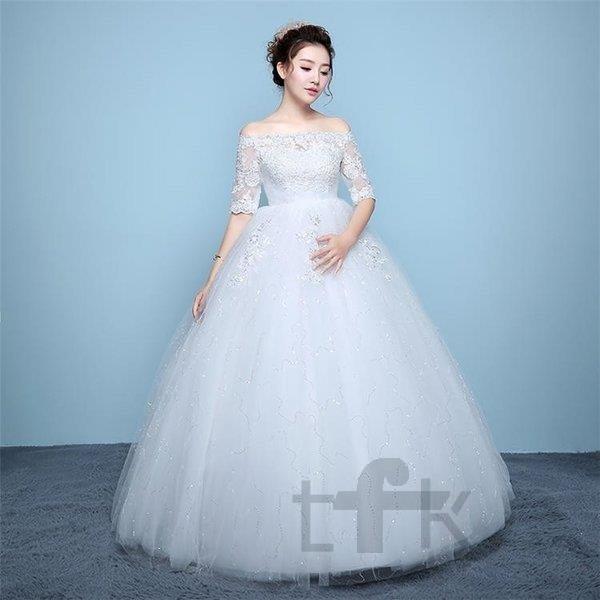 お求めやすく価格改定 ウエディングドレス安いaライン白袖あり編み上げレース花嫁結婚式ハイウエストマタニティ用パーティードレス二次会ロング丈イブニング ドレス Aライン サイズ Xl Www Oroagri Eu