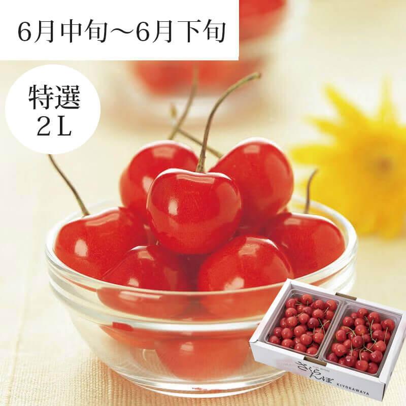 さくらんぼ 紅秀峰 特選 バラ詰め 2L 1kg 6月中旬〜6月下旬お届け