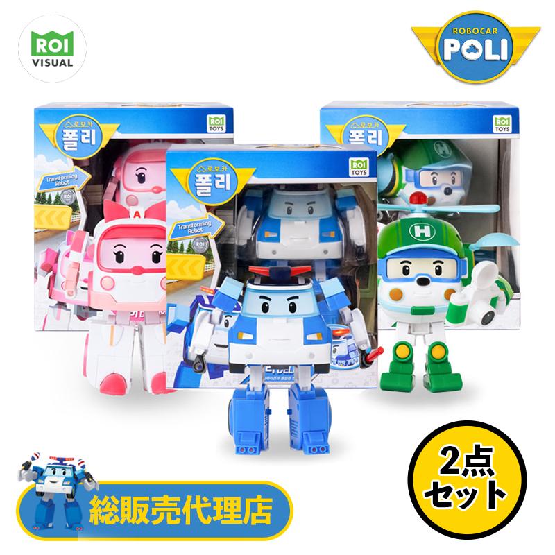 ロボカーポリー　5体セット　トランスフォーマー ロボカーポリー】5インチDELUXE変身ロボット2点セット : KIYON store