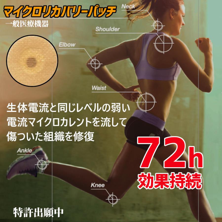 微弱電流パッチ マイクロカレント スポーツ/家事/デスクワーク 筋肉