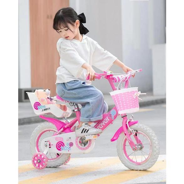 幼児用自転車 ランニングバイク 子供用自転車 12 14 16 18 インチ高さ調節可能 女の子 補助輪付き 誕生日プレゼント 贈り物 人形 適応年齢 適応身長：