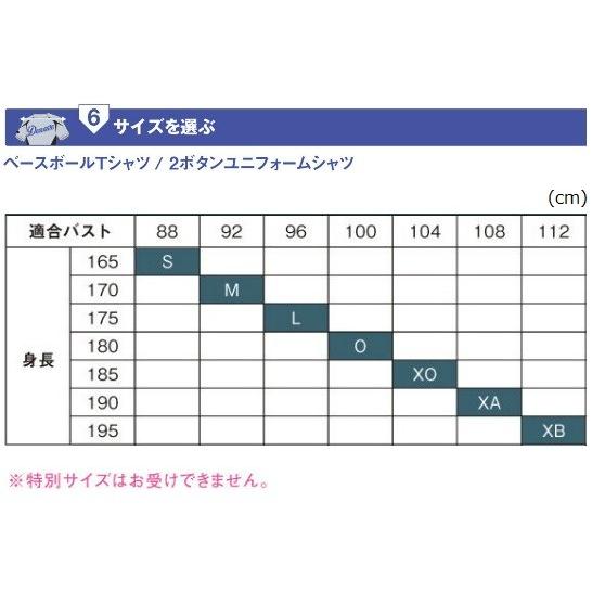 デサント DESCENTE 野球・ソフトボール用ウェア 昇華プリントユニフォームシャツ オーダーシステム ライトコンポ2 B0パターン メンズ/男性 レディース/女性｜kiyospo｜16